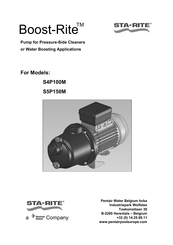 STA-RITE Boost-Rite S4P100M Manuel D'utilisation