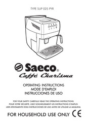 Philips Saeco Cafe Charisma Mode D'emploi