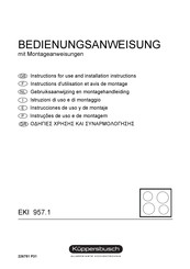 Kuppersbusch EKI 957.1 Instructions D'utilisation Et Avis De Montage