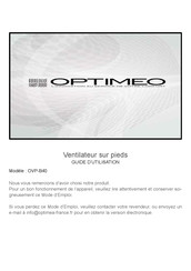 OPTIMEO OVP-B40 Guide D'utilisation