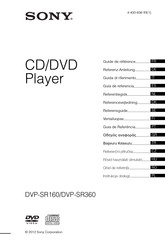 Sony DVP-SR360 Guide De Référence