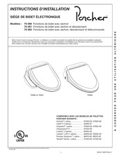 Porcher 70080 Instructions D'installation