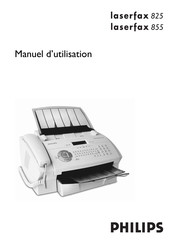 Philips laserfax 855 Manuel D'utilisation