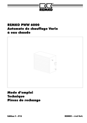 REMKO PWW 6050-3 Mode D'emploi