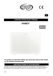 Argo FANCY Instructions D'utilisation