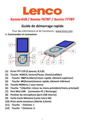 LENCO Xemio-777BT Guide De Démarrage Rapide