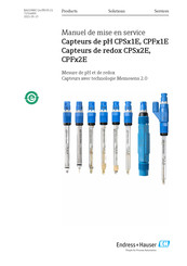 Endress+Hauser CPS 1E Serie, CPF 1E Série Manuel De Mise En Service