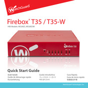 Watchguard Firebox T35-W Guide De Démarrage Rapide