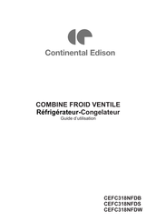 CONTINENTAL EDISON CEFC318NFDS Guide D'utilisation