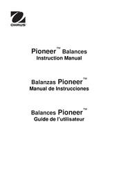 OHAUS Pioneer PA2201 Guide De L'utilisateur