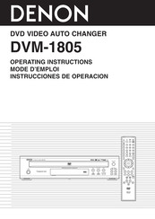 Denon DVM-1805 Mode D'emploi