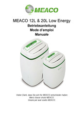 Meaco 20L Low Energy Mode D'emploi