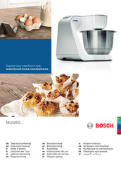 Bosch MUM50123 Mode D'emploi