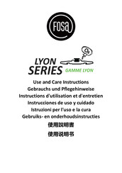 Fosa LYON Série Instructions D'utilisation Et D'entretien