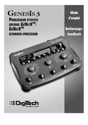 DigiTech GENESIS 3 GENETX Mode D'emploi