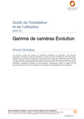 Oncam Grandeye Evolution EVO-05NID Notice Installateur Et Utilisateur