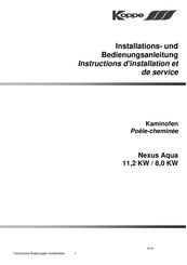 Koppe Nexus Aqua 8,0 KW Instructions D'installation Et De Service