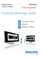 Philips WACS7005/12 Guide De Démarrage Rapide