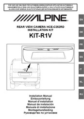 Alpine KIT-R1V Manuel D'installation