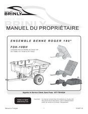 Brinly Roger FDK-10BH Manuel Du Propriétaire