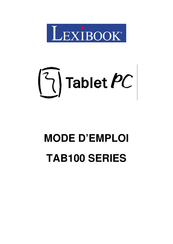 LEXIBOOK TAB100 Série Mode D'emploi