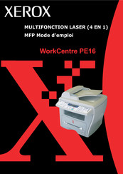Xerox WorkCentre PE16/i Mode D'emploi