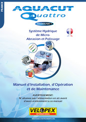 Velopex Aquacut Quattro AA005700+ Manuel D'installation, D'opération Et D'entretien
