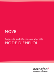 Bernafon MOVE 105 DM VC Mode D'emploi