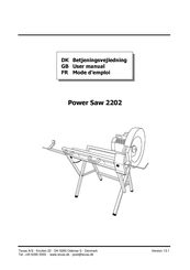 Texas Power Saw 2202 Mode D'emploi