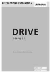 Siegenia DRIVE genius 2.2 Instructions D'utilisation