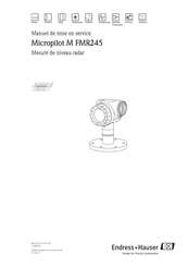Endress+Hauser Micropilot M FMR231 Manuel De Mise En Service