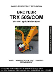 Caravaggi TRX 50 S Essence Manuel D'utilisation Et D'entretien