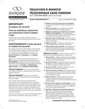 sunjoe 20ViONLTE-PHT17 Manuel D'utilisation