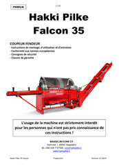 Hakki Pilke Falcon 35 Instructions De Montage, D'utilisation Et D'entretien