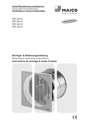 Maico EZF 20/4 E Instructions De Montage Et Mode D'emploi