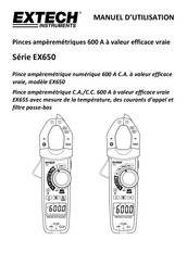 Extech Instruments EX650 Série Manuel D'utilisation