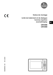 IFM CR1058 Notice De Montage