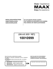 MAAX 10010999 Guide D'installation