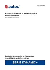 Autec Dynamic + Série Manuel D'utilisation Et D'entretien