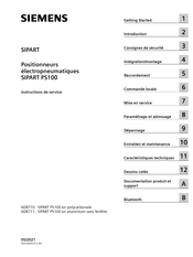 Siemens SIPART PS100 Instructions De Service