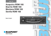 Blaupunkt Montana RDM 169 Mode D'emploi