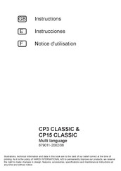 Hardi CP3 CLASSIC Notice D'utilisation