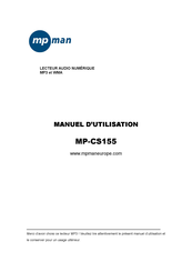 MPMan MP-CS155 Manuel D'utilisation