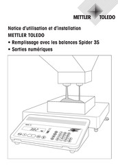 Mettler Toledo Spider 3S Notice D'utilisation Et D'installation