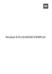 Mi Ninebot S-PLUS N4M350 Mode D'emploi