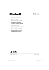 EINHELL 44.620.10 Instructions D'origine