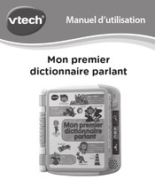 VTech Mon premier dictionnaire parlant Manuel D'utilisation