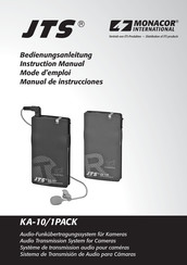 Monacor JTS KA-10/1PACK Mode D'emploi