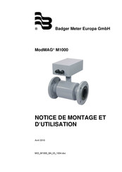 Badger Meter ModMAG M1000 Notice De Montage Et D'utilisation