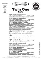 storchenmuhle Twin One Isofix Instructions De Montage Et D'utilisation